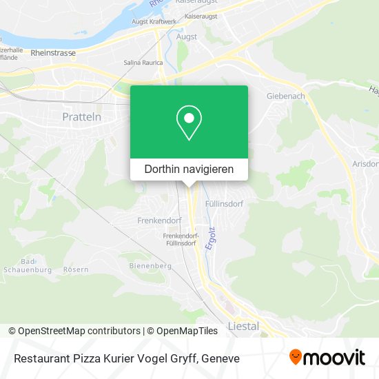 Restaurant Pizza Kurier Vogel Gryff Karte