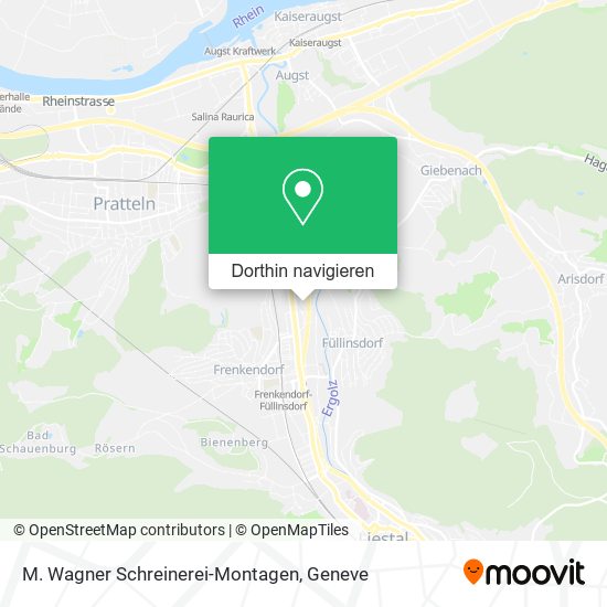 M. Wagner Schreinerei-Montagen Karte