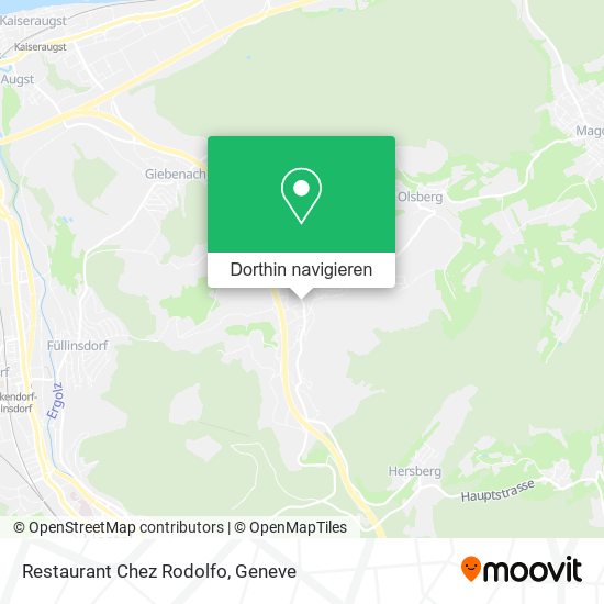 Restaurant Chez Rodolfo Karte