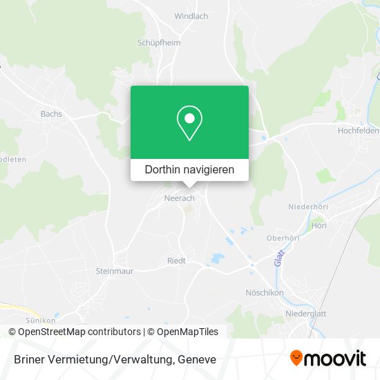 Briner Vermietung/Verwaltung Karte