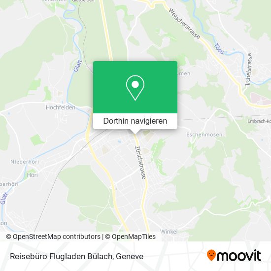 Reisebüro Flugladen Bülach Karte