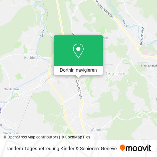 Tandem Tagesbetreuung Kinder & Senioren Karte