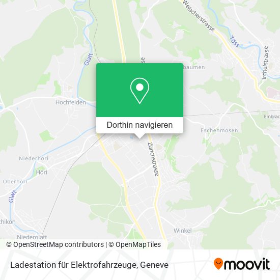 Ladestation für Elektrofahrzeuge Karte