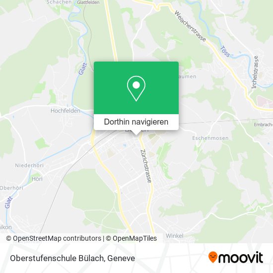 Oberstufenschule Bülach Karte