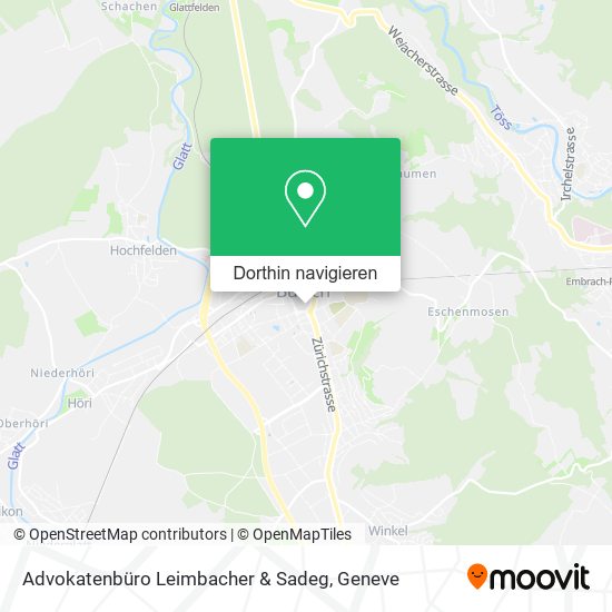 Advokatenbüro Leimbacher & Sadeg Karte