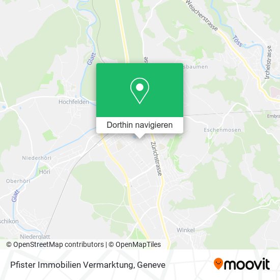Pfister Immobilien Vermarktung Karte