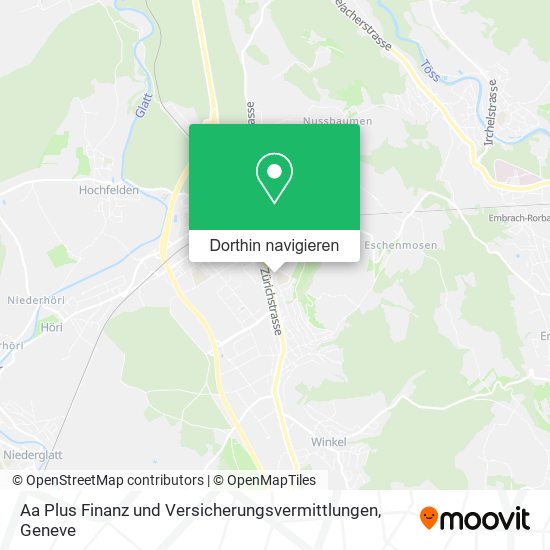Aa Plus Finanz und Versicherungsvermittlungen Karte
