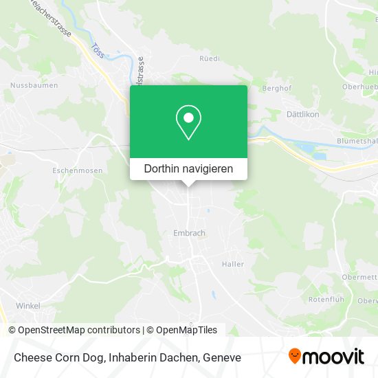 Cheese Corn Dog, Inhaberin Dachen Karte