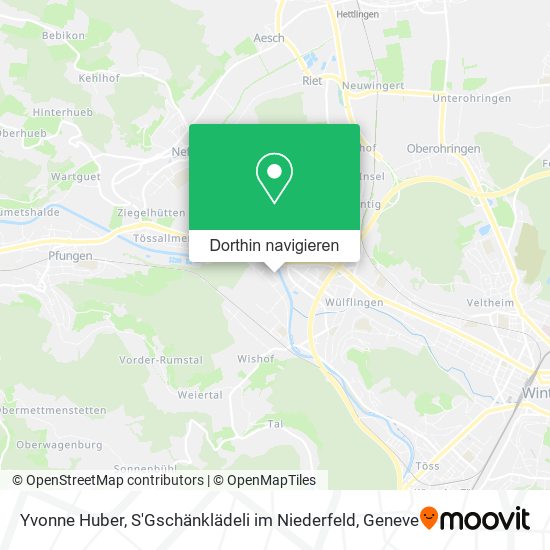 Yvonne Huber, S'Gschänklädeli im Niederfeld Karte