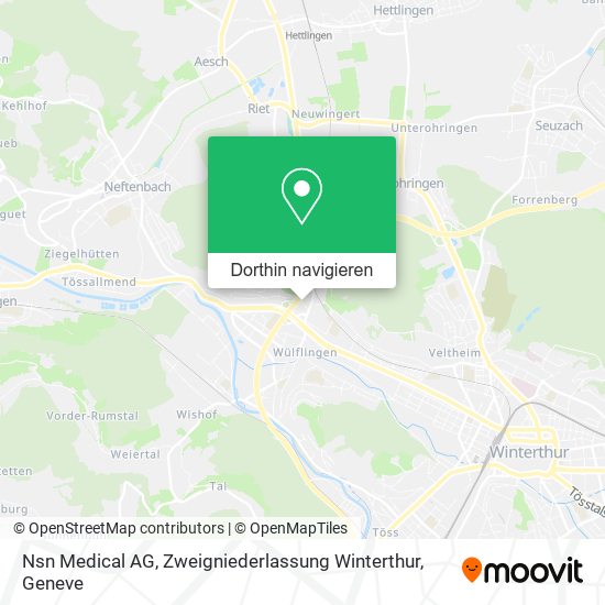 Nsn Medical AG, Zweigniederlassung Winterthur Karte