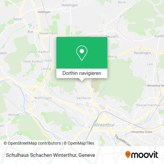 Schulhaus Schachen Winterthur Karte