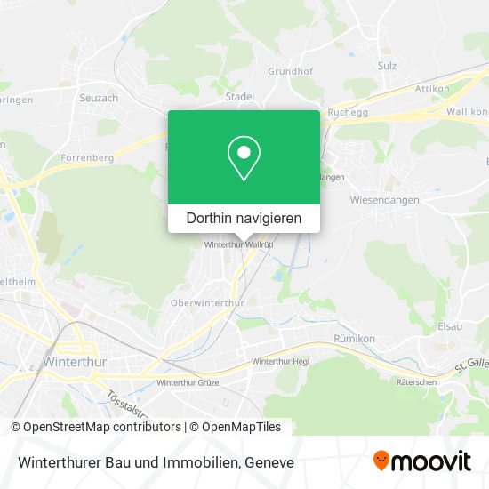 Winterthurer Bau und Immobilien Karte