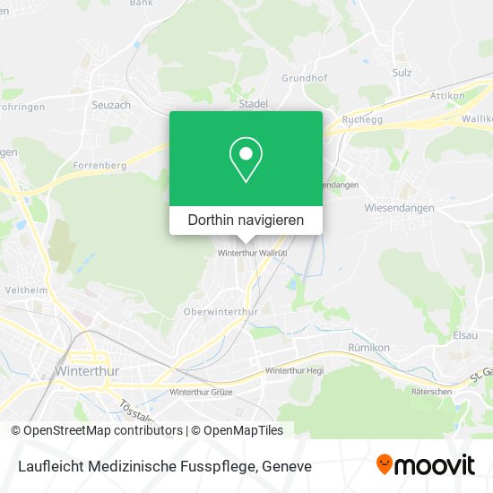 Laufleicht Medizinische Fusspflege Karte