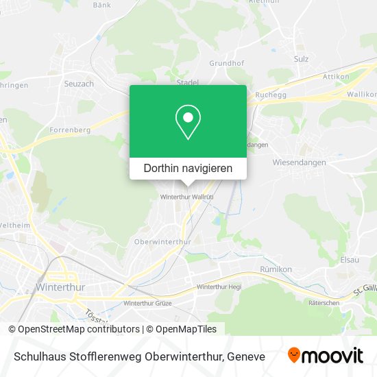 Schulhaus Stofflerenweg Oberwinterthur Karte