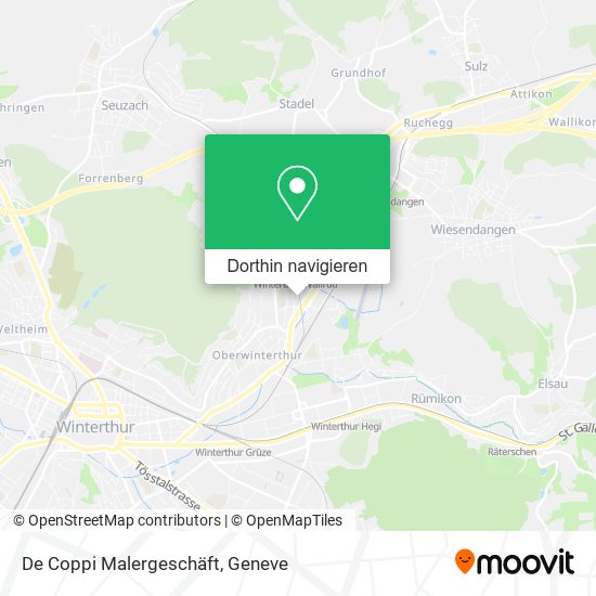 De Coppi Malergeschäft Karte