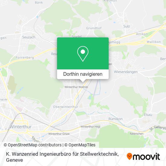K. Wanzenried Ingenieurbüro für Stellwerktechnik Karte