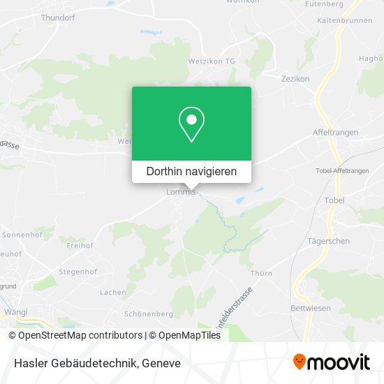 Hasler Gebäudetechnik Karte