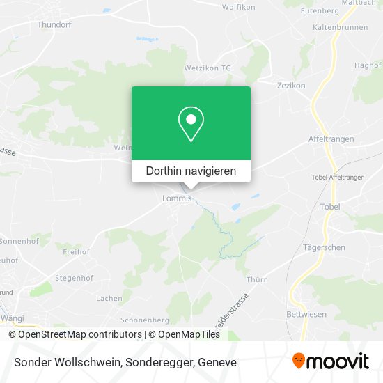 Sonder Wollschwein, Sonderegger Karte