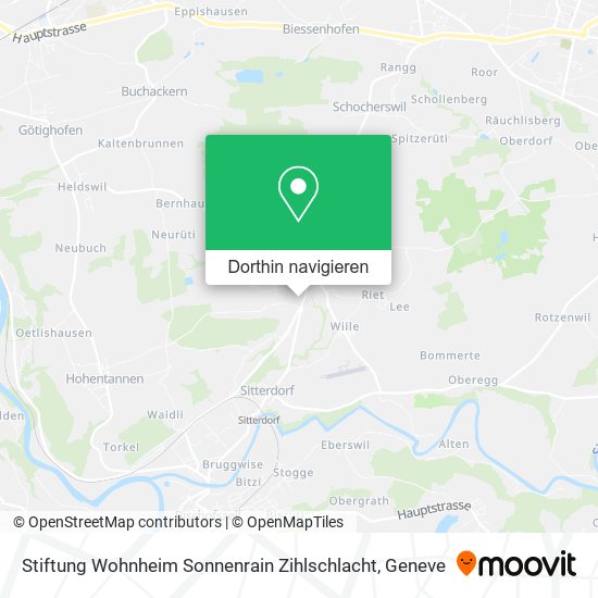 Stiftung Wohnheim Sonnenrain Zihlschlacht Karte