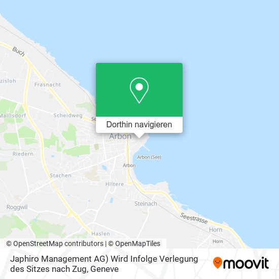 Japhiro Management AG) Wird Infolge Verlegung des Sitzes nach Zug Karte