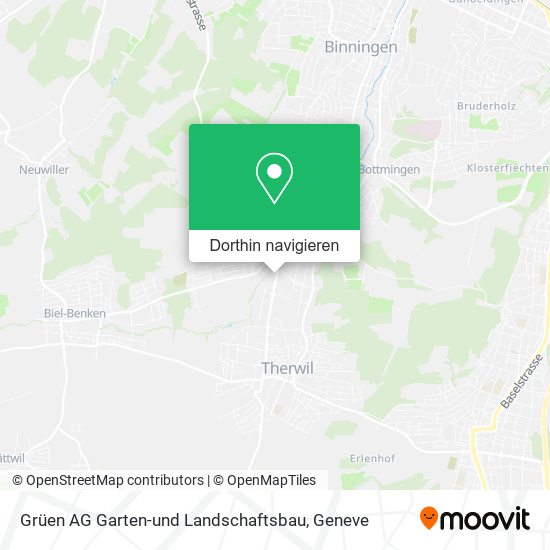 Grüen AG Garten-und Landschaftsbau Karte