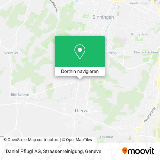 Daniel Pflugi AG, Strassenreinigung Karte
