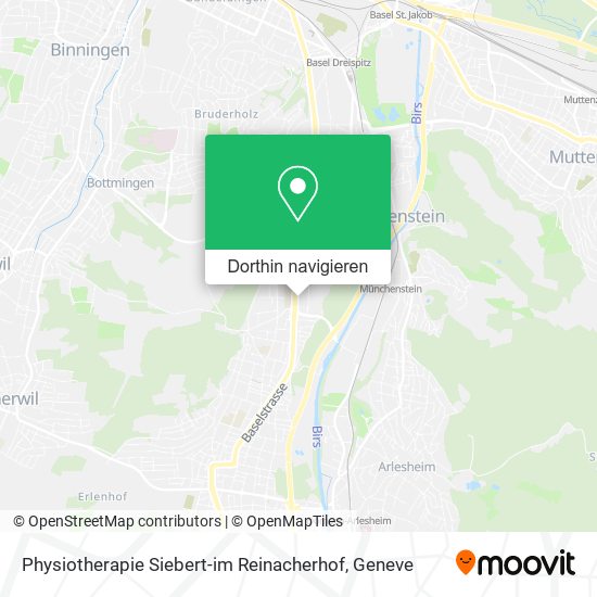 Physiotherapie Siebert-im Reinacherhof Karte
