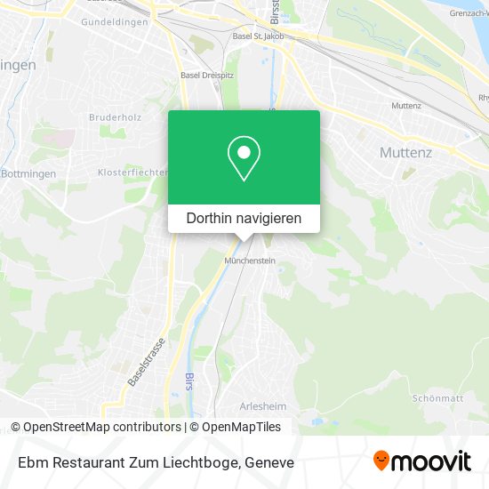 Ebm Restaurant Zum Liechtboge Karte