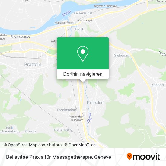 Bellavitae Praxis für Massagetherapie Karte