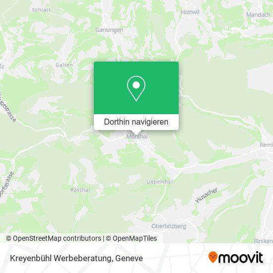 Kreyenbühl Werbeberatung Karte
