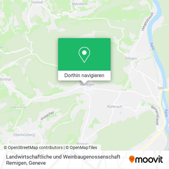Landwirtschaftliche und Weinbaugenossenschaft Remigen Karte