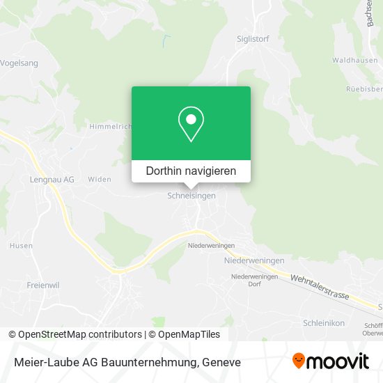 Meier-Laube AG Bauunternehmung Karte