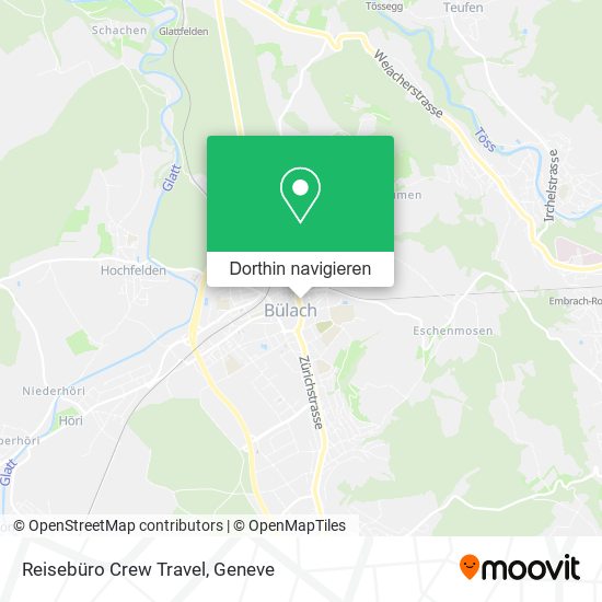 Reisebüro Crew Travel Karte