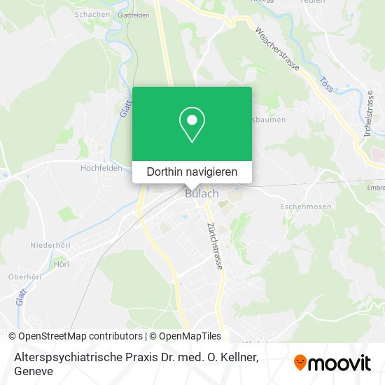 Alterspsychiatrische Praxis Dr. med. O. Kellner Karte