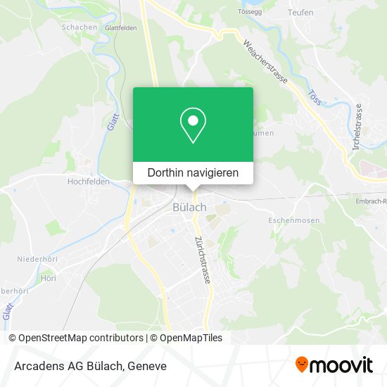Arcadens AG Bülach Karte