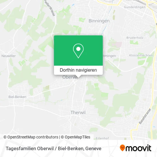 Tagesfamilien Oberwil / Biel-Benken Karte
