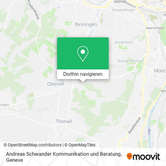 Andreas Schwander Kommunikation und Beratung Karte