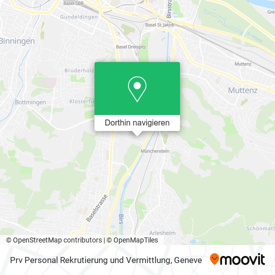 Prv Personal Rekrutierung und Vermittlung Karte