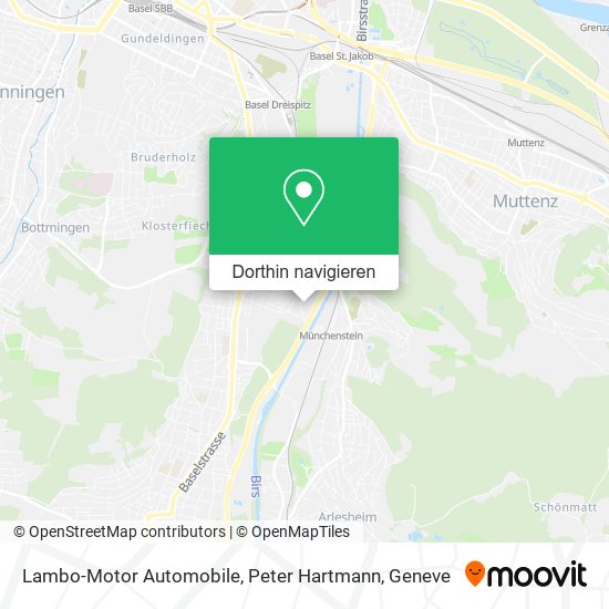 Lambo-Motor Automobile, Peter Hartmann Karte