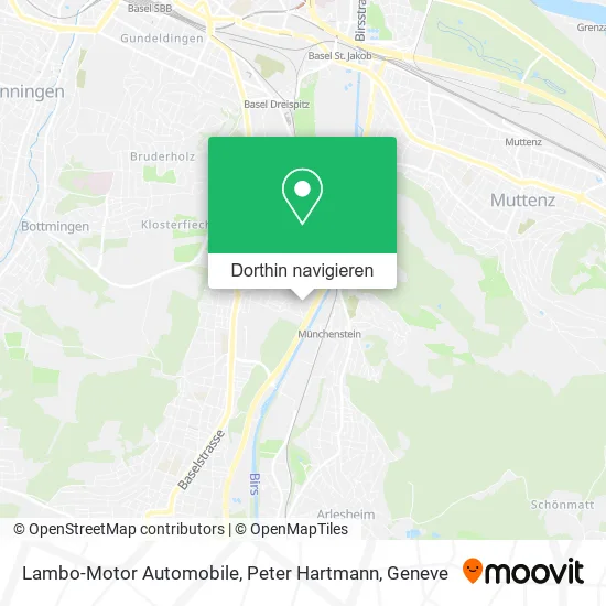 Lambo-Motor Automobile, Peter Hartmann Karte