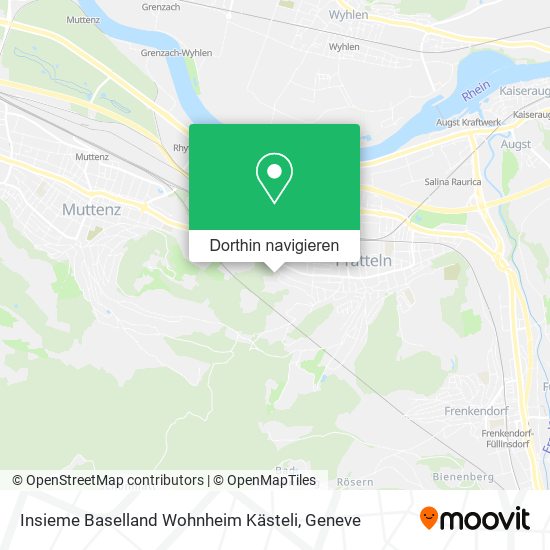 Insieme Baselland Wohnheim Kästeli Karte