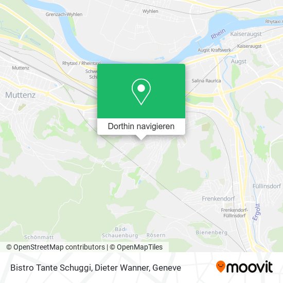 Bistro Tante Schuggi, Dieter Wanner Karte
