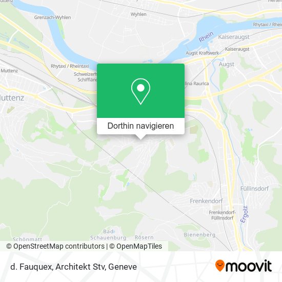 d. Fauquex, Architekt Stv Karte