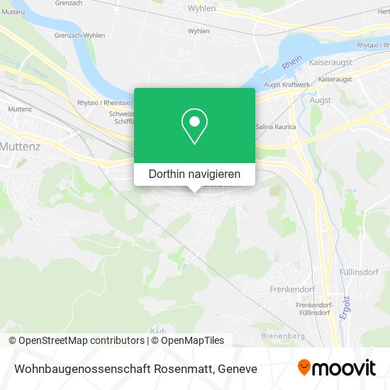 Wohnbaugenossenschaft Rosenmatt Karte