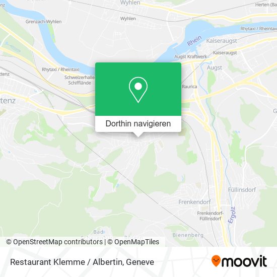 Restaurant Klemme / Albertin Karte
