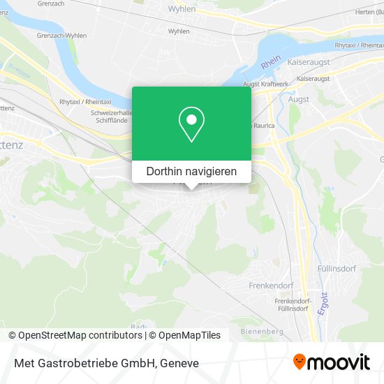 Met Gastrobetriebe GmbH Karte