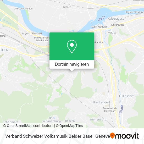 Verband Schweizer Volksmusik Beider Basel Karte