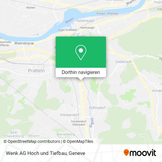 Wenk AG Hoch und Tiefbau Karte