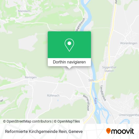 Reformierte Kirchgemeinde Rein Karte