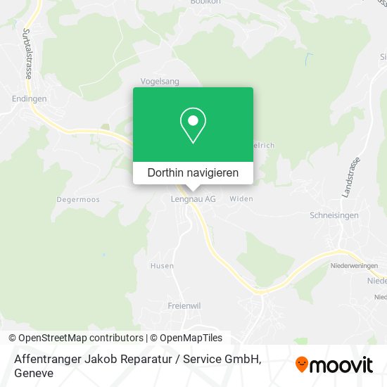Affentranger Jakob Reparatur / Service GmbH Karte